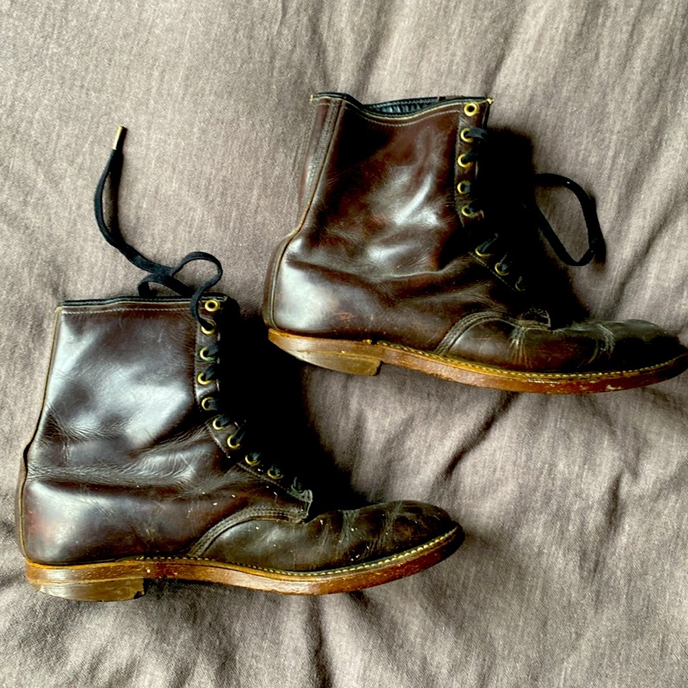 Vintage Dark Brown Leather Riding boots size 11